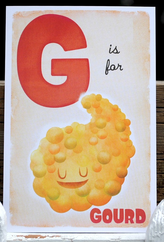 G is for Gourd - 4x6