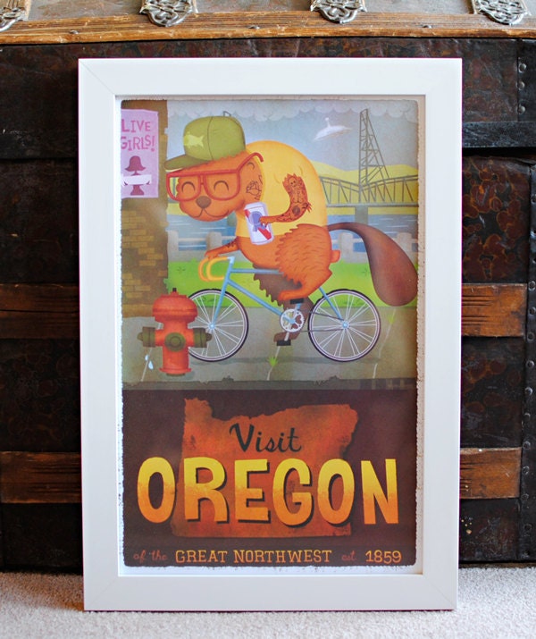 11x17 Oregon Tourism Print