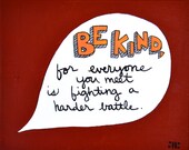 Be Kind (Original Painting 10x8)