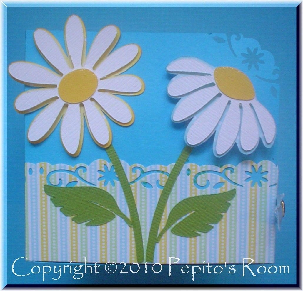 PRA Spring Daisies Accent SVG file - Ideal for Scrapbooking, Card making, 3D Projects - PR Il_570xn