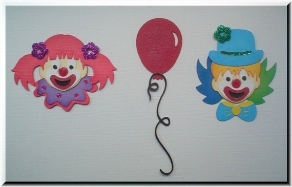 PRA Clowning Around Accent SVG files - Ideal for Scrapbooking, Card making, 3D Projects - PR Il_570xn