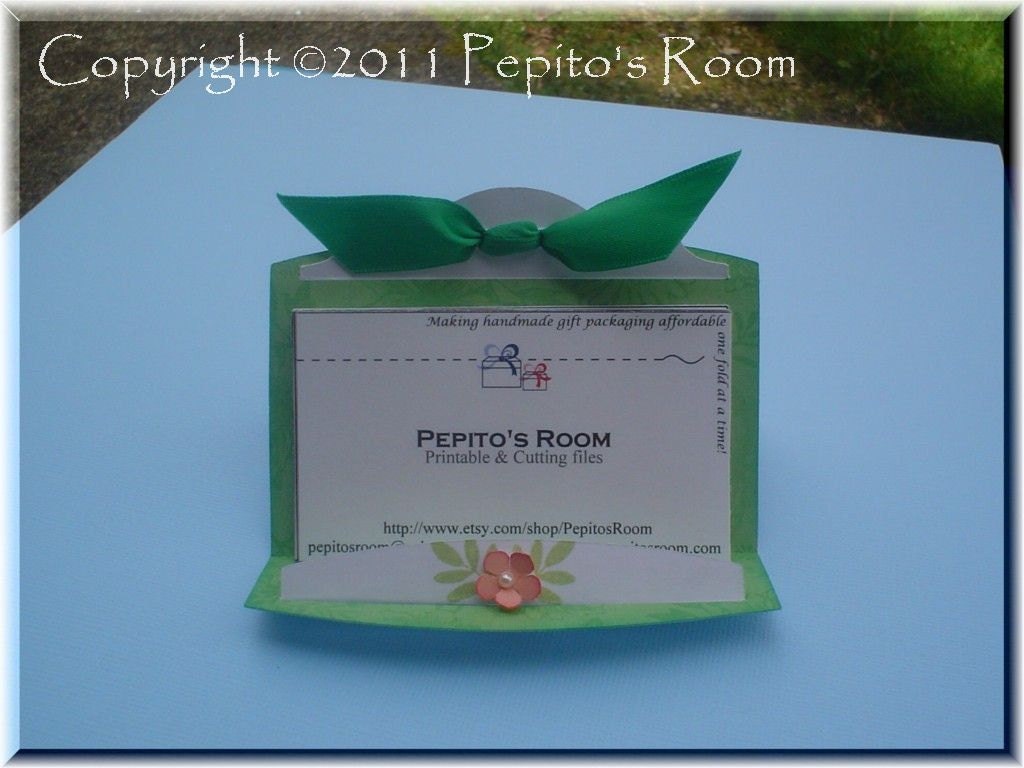 PRH04 Keep In Touch Holder Template SVG / No Ink Printable PDF - Business/Name Card Holder - PR Il_570xn