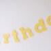 Happy Birthday garland - yellow