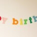 Happy Birthday garland in Rainbow