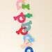 Happy Birthday garland in Rainbow
