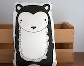 Plush Bear Pillow in Chocolate MADE TO ORDER