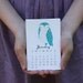 Sale 2013 Illustrated Owl Calendar with Display Easel
