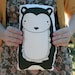 SALE: Handmade Bear Pillow, Bear Toy, Stuffed Animal, Baby Toy, Baby Bear Pillow