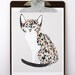 Calico Cat Illustration - Free US Shipping