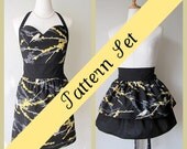 PDF Apron Pattern Set Sweetheart and Flirty Fluff Aprons