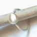 drop eco pebble sterling silver ring