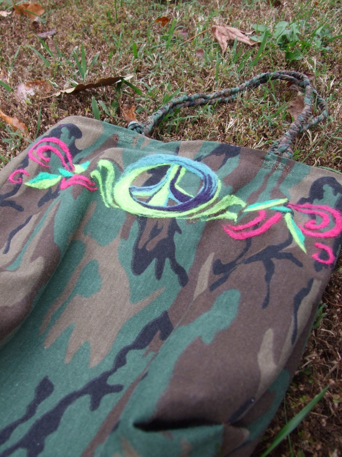 Peace Sign Tote Bag