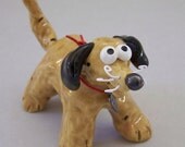 Little Tan and Black Dog Sculpture Item 1138