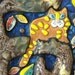 Mosaic Cat Picture "Tree Bark & Claws"
