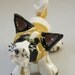 Akita Dog Sculpture with Bone "Bandit"