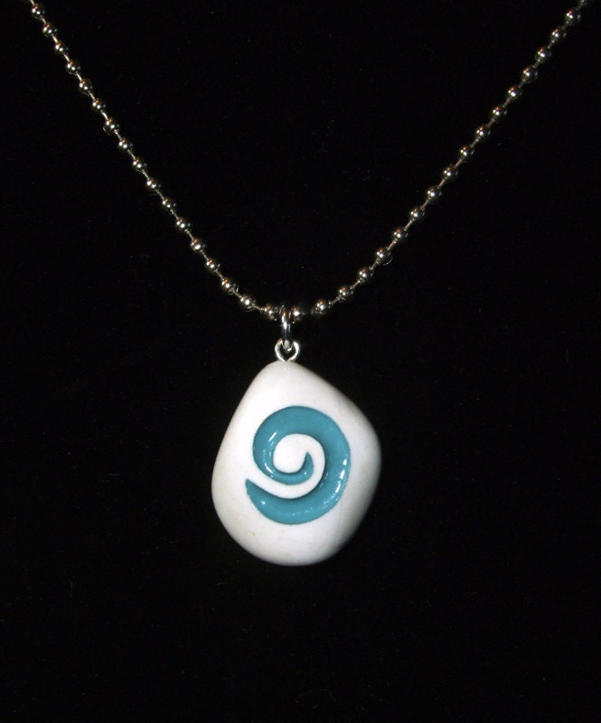REAL STONE World of Warcraft inspired Hearthstone pendant with chain or cord