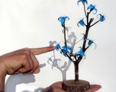 Origami Passion Bonsai Series - Blue Serenity - Lily Origami Bonsai by Paper Disciple