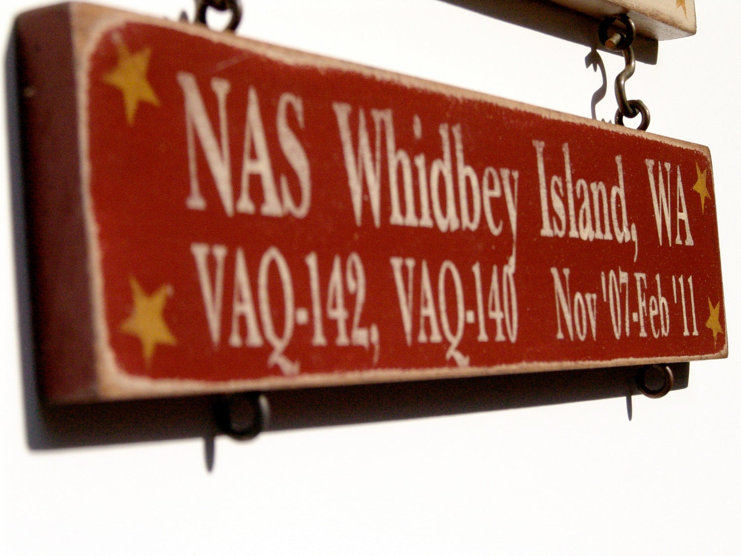 Home is Where the Military Sends Us - Sign With 2 lines of Text