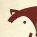 Fox Cotton Pillow Cover, Decorative Slip Cover, Autumn Sitting Fox Screenprint - Rust Orange, Toile Pattern Fabric (PCFX1)