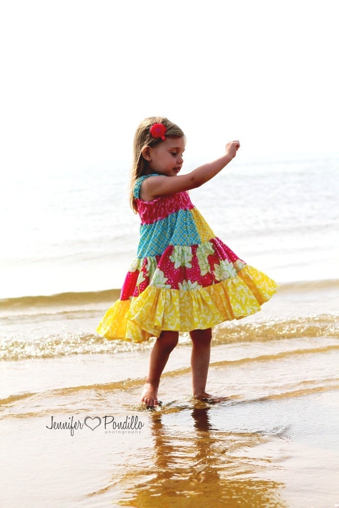 Twirl Dress for Girls, Having Fun, many childrens sizes, by SunLoveShirts