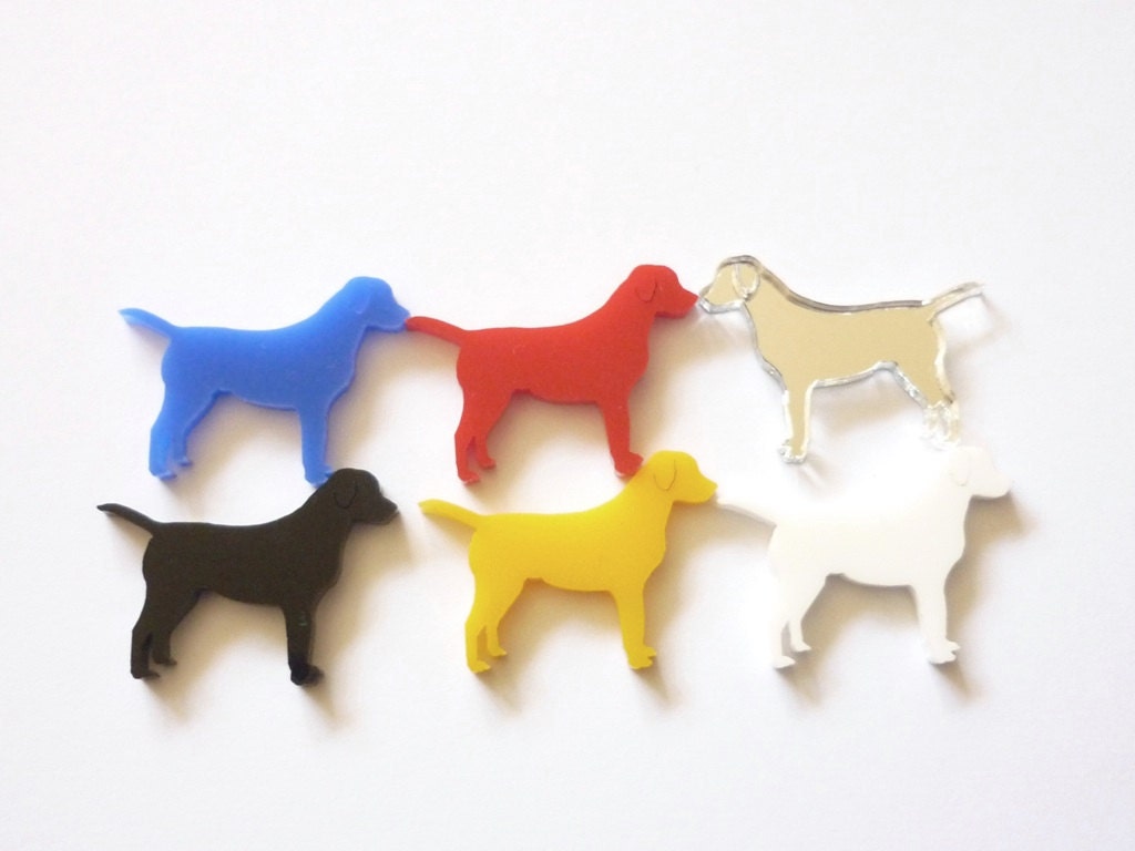 Mini Labrador Standing Brooch