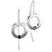 Black Diamond Tension Set Drop Earrings Stainless Steel