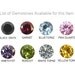 Blue Topaz Tension Set Pendant in Stainless Steel