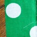 Rag Rug Doormat, Handwoven - Bright Green, White (Inv. ID 16-1290)