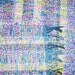 Rag Rug, Handwoven - Blue, Rose w/ Yellow (Inv. ID 1-1280)