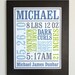 Custom Baby Birth Poster Style 2
