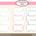 Digital clip art,15 FRAME, border, premade frame ,  instant download frame