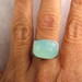 Sea Green Chalcedony Cocktail Ring