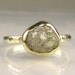 Natural Rough Diamond Ring - 18k and 14k Gold