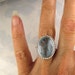 SALE - Aquamarine Cocktail Ring in Sterling Silver - now 20% OFF