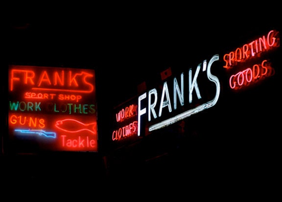 Frank's Sporting Goods (Colorful 5x7 Photo Print of Bronx Sports Shop Neon)