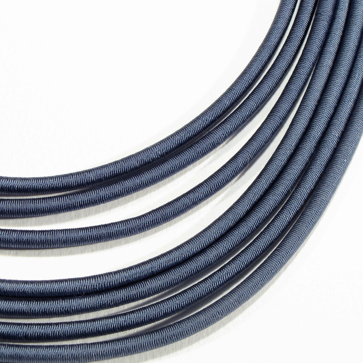Holiday necklace SALE! BLUE GREY necklace made of silk fabric