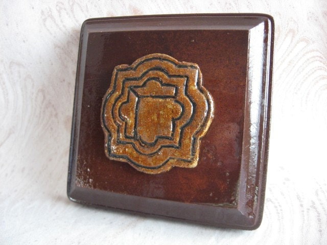 Lourdes University Window Tile Mounted on Wooden Plaque