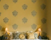 Damask Stencil Gabi's Brocade SM - Reusable stencils for walls, fabrics and furniture
