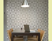 Geometric Stencil Out Of The Box  LG - Reusable stencils for accent wall - DIY decor