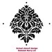 Wall Stencil Damask Kerry LG - Reusable stencils for DIY wall decor