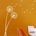 Stencil Dandelion size MED - Reusable wall stencils  better than decals