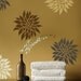 Flower Stencil Dahlia Grande SM - Reusable wall stencils better than wall decals