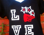 love tshirt mascot cheer baseball football custom shirt