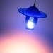 Blown Glass Lighting Pendant Light Sapphire Blue Bell and Hat Hanging Pendant Lamp
