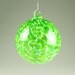 Blown Glass Ornament Suncatcher Neon Green White Speckle Glass Bulb Ornament