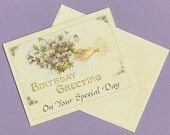 Victorian-inspired Birthday Card - On Your Special Day, Spring Birthday Card
