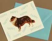 Collie Dog Birthday Card