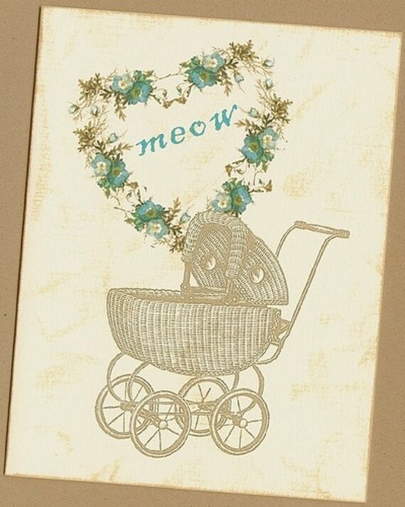 New Cat Congratulations Card for new cat or kitten adoptions