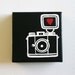 Camera, Lomography, Diana Mini, I heart photography - Affordable Original Painting, Wall Art, Home Decor (6 x 6 Canvas)