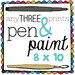 THREE 8 x 10 art prints, Inspirational Quote, Bible Verse, Scripture, Kitchen Art, Colorful, Joy Quote, Inspiring Quote